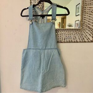 Denim overall dress